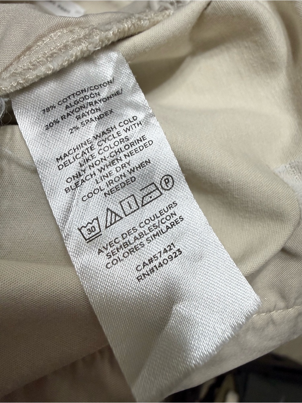 LOFT Cream Straight Cropped Riviera Pants - Picture 5 of 5
